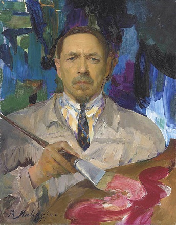 Self-Portrait  1927  by  Filipp  Maliavin  1869-1940  Christies  Aale